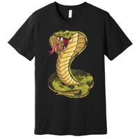 Funny Cobra Design For Men Women Kids King Snake Cobra Lover Premium T-Shirt