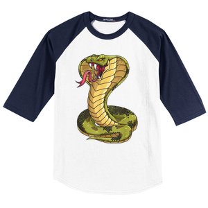 Funny Cobra Design For Men Women Kids King Snake Cobra Lover Baseball Sleeve Shirt