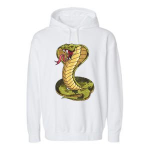 Funny Cobra Design For Men Women Kids King Snake Cobra Lover Garment-Dyed Fleece Hoodie