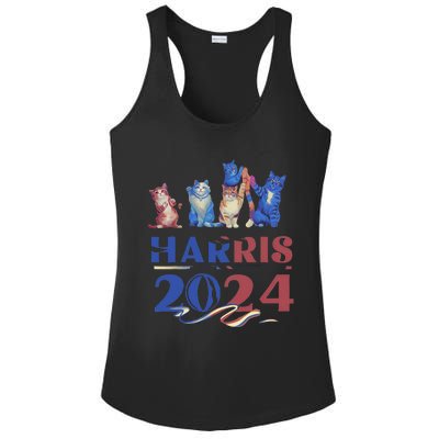 Funny Cat Design Kamala Harris 2024 Childless Cat Lady Gift Ladies PosiCharge Competitor Racerback Tank