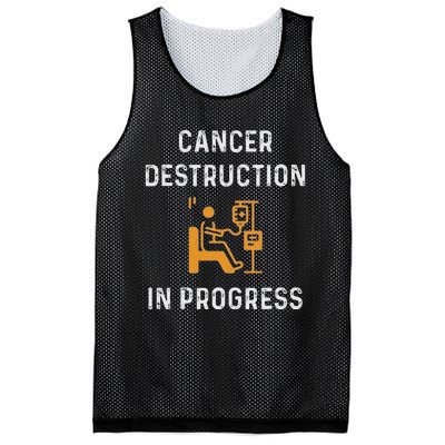 Fighting Cancer Destruction In Progress Mesh Reversible Basketball Jersey Tank