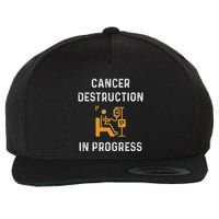 Fighting Cancer Destruction In Progress Wool Snapback Cap