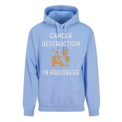 Fighting Cancer Destruction In Progress Unisex Surf Hoodie