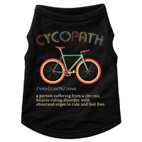 Funny Cycopath Design For Cyclists Doggie Tank