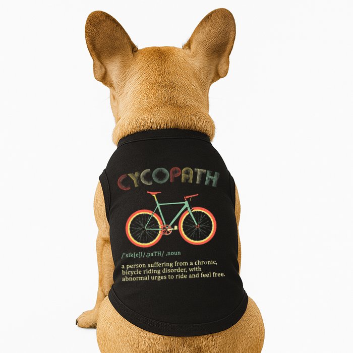 Funny Cycopath Design For Cyclists Doggie Tank