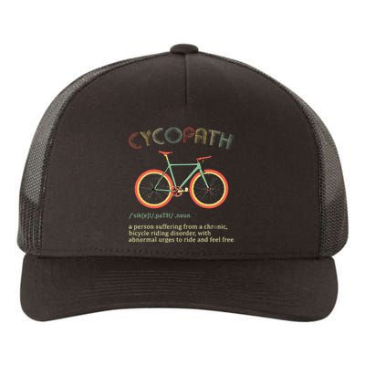 Funny Cycopath Design For Cyclists Yupoong Adult 5-Panel Trucker Hat