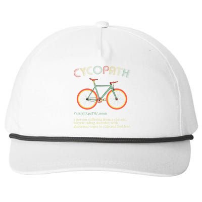 Funny Cycopath Design For Cyclists Snapback Five-Panel Rope Hat