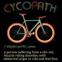 Funny Cycopath Design For Cyclists Flatbill Hat