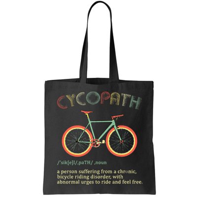 Funny Cycopath Design For Cyclists Bag