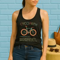 Funny Cycopath Design For Cyclists Womens Tank Top
