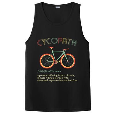 Funny Cycopath Design For Cyclists PosiCharge Competitor Tank