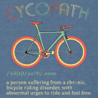 Funny Cycopath Design For Cyclists Garment-Dyed Sweatshirt