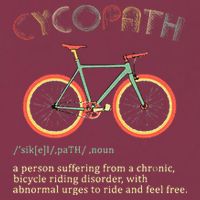Funny Cycopath Design For Cyclists 16oz Travel Tumbler