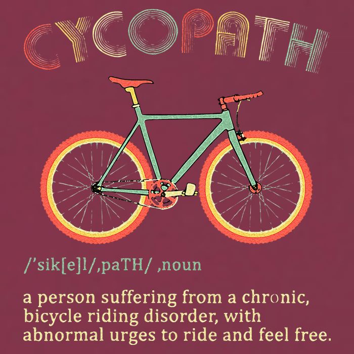 Funny Cycopath Design For Cyclists 16oz Travel Tumbler
