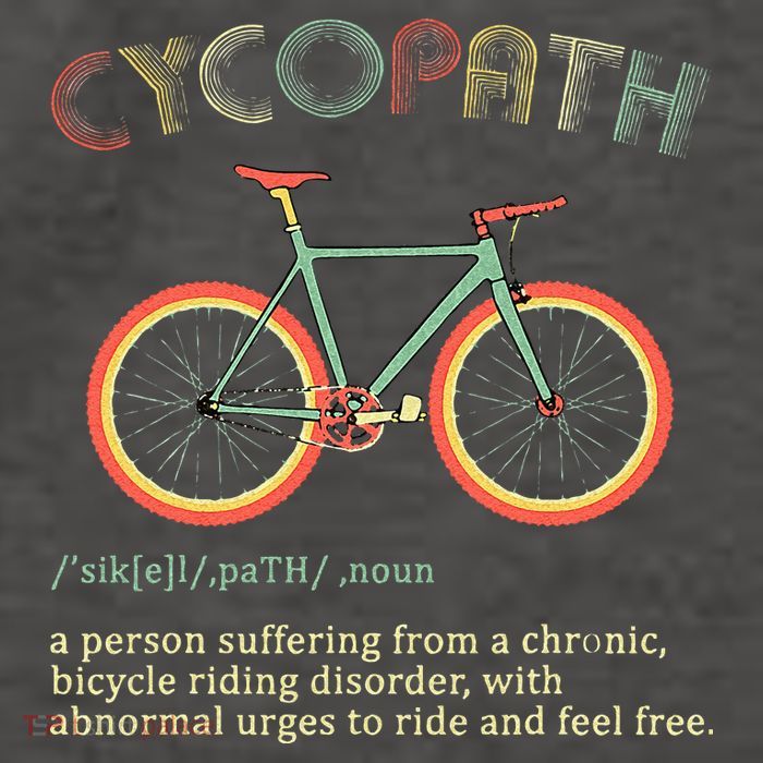 Funny Cycopath Design For Cyclists Vector Backpack