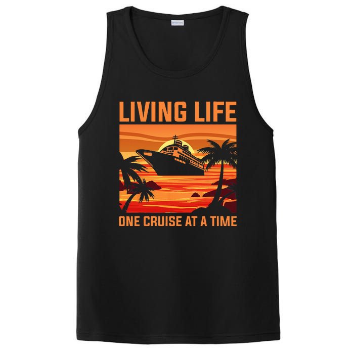 Funny Cruising Designs Men Women Cruise Ship Cruising Lovers PosiCharge Competitor Tank