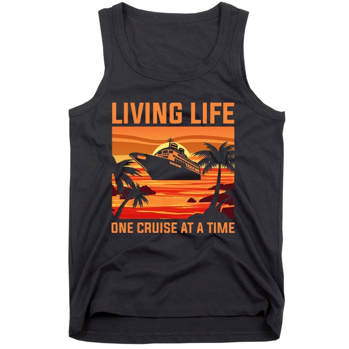 Funny Cruising Designs Men Women Cruise Ship Cruising Lovers Tank Top