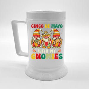 Funny Cinco De Mayo With My Gnomies Trio Gnomes Beer Stein