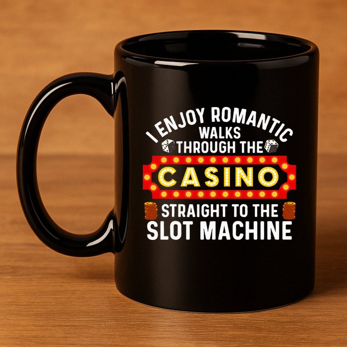 Funny Casino Designs For Wo Gambling Pun Game Lovers 11oz C Handle Ceramic Mug