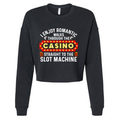 Funny Casino Designs For Wo Gambling Pun Game Lovers Cropped Pullover Crew