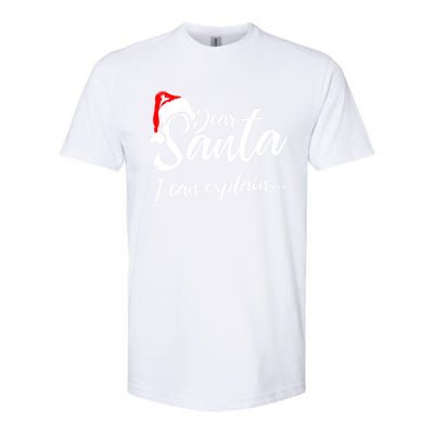 Funny Christmas Dear Santa I Can Explain Great Gift Softstyle CVC T-Shirt