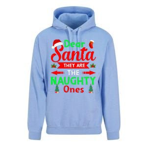 Funny Christmas Dear Santa They Are The Naughty Ones Pajama Unisex Surf Hoodie