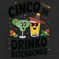 Funny Cinco De Drinko Bitchachos Margirita Tequila  7 Panel Mesh Trucker Snapback Hat