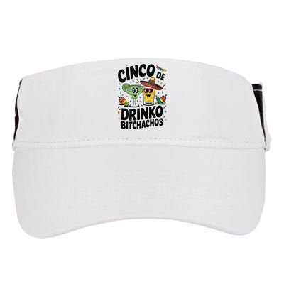 Funny Cinco De Drinko Bitchachos Margirita Tequila  Adult Drive Performance Visor