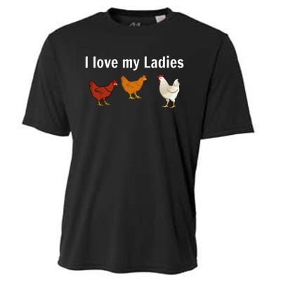 Funny Chicken Design Chicken Farmers Cooling Performance Crew T-Shirt