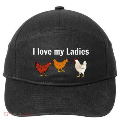 Funny Chicken Design Chicken Farmers 7-Panel Snapback Hat
