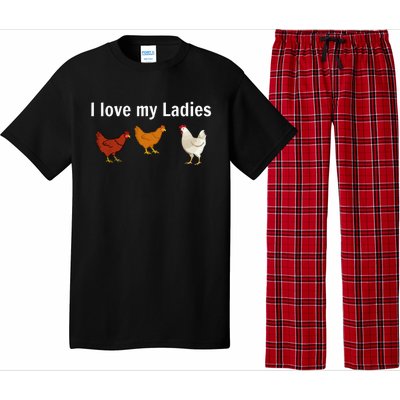 Funny Chicken Design Chicken Farmers Pajama Set