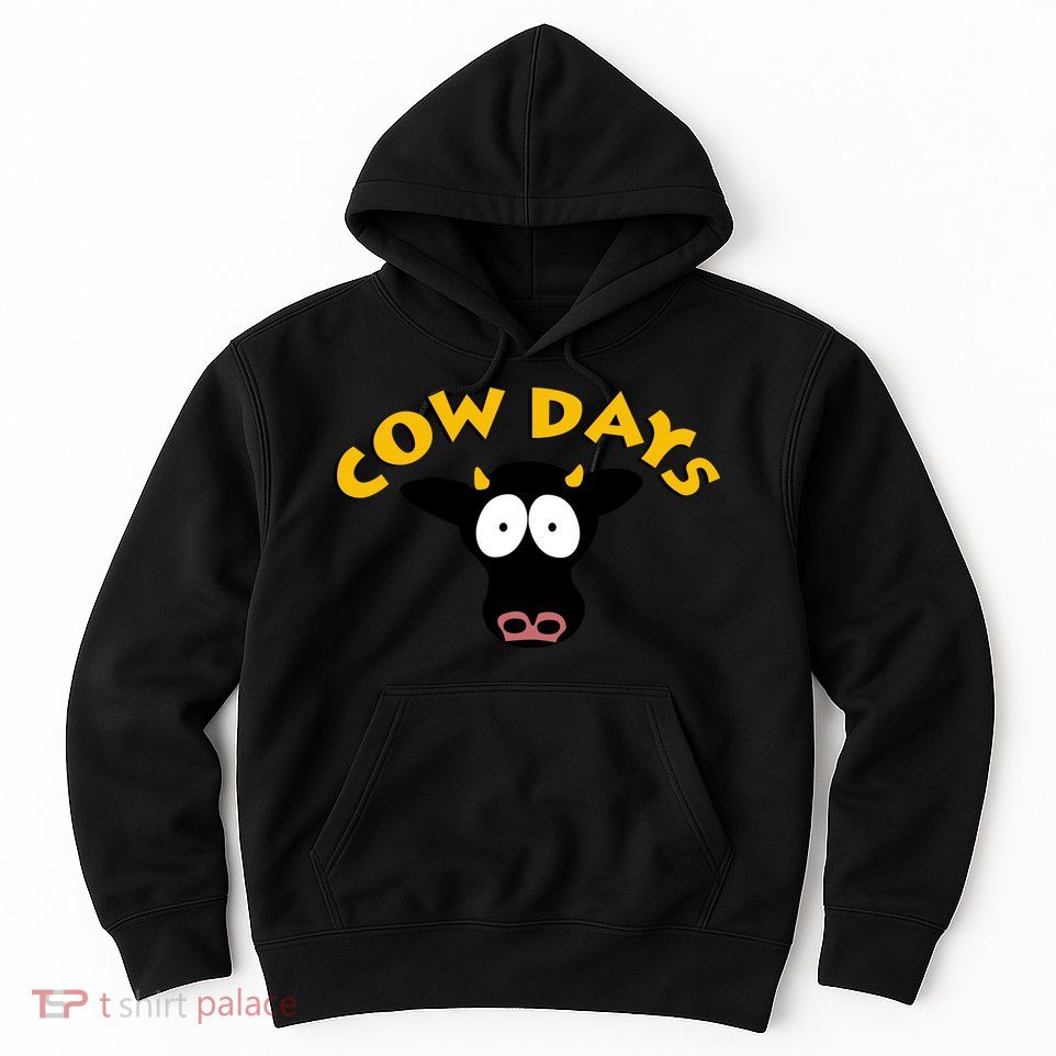 Funny Cow Days Cool Design Hoodie