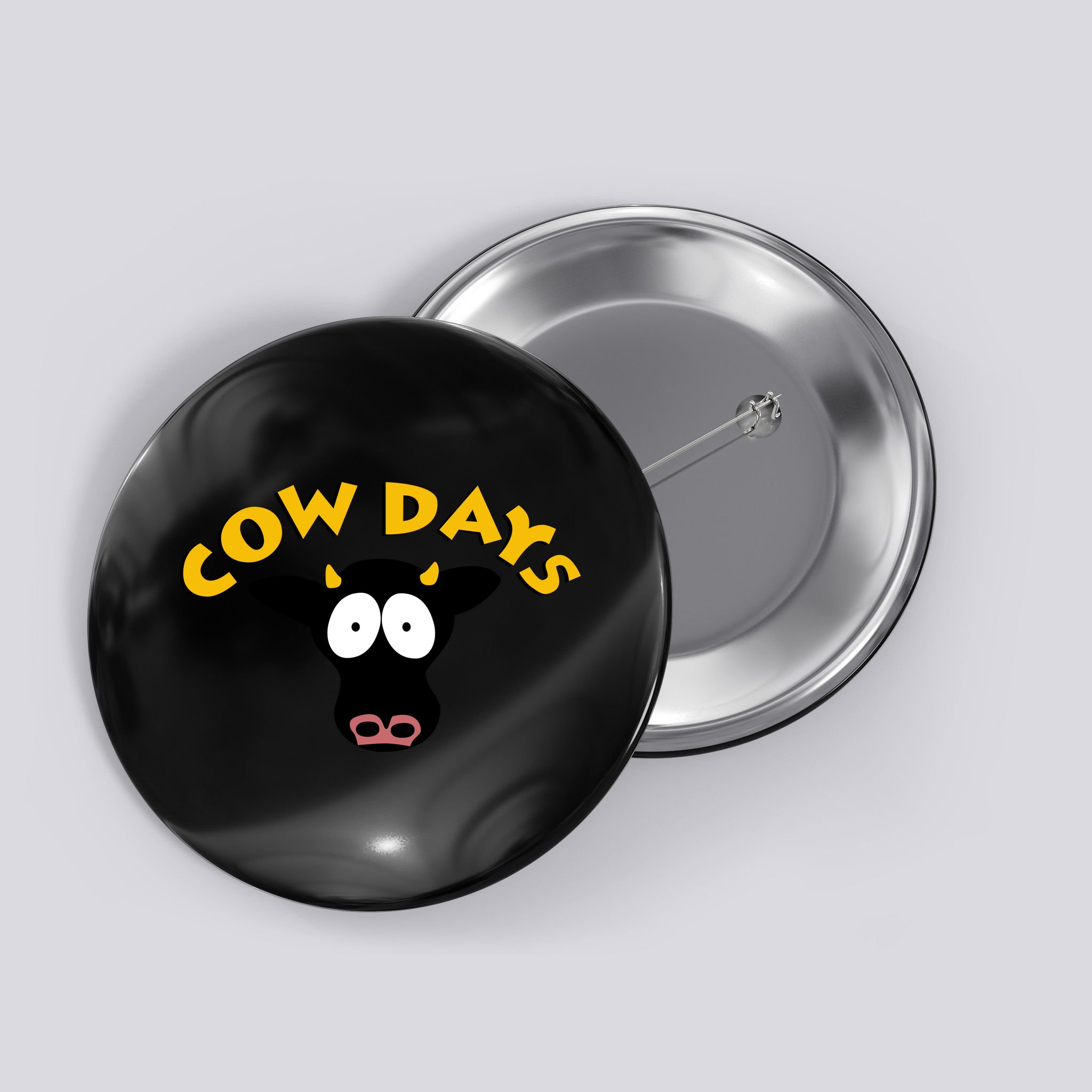 Funny Cow Days Cool Design Button