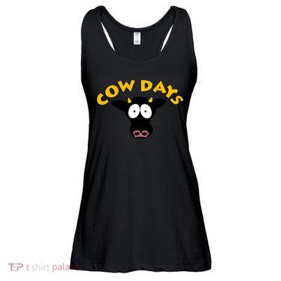 Funny Cow Days Cool Design Ladies Essential Flowy Tank