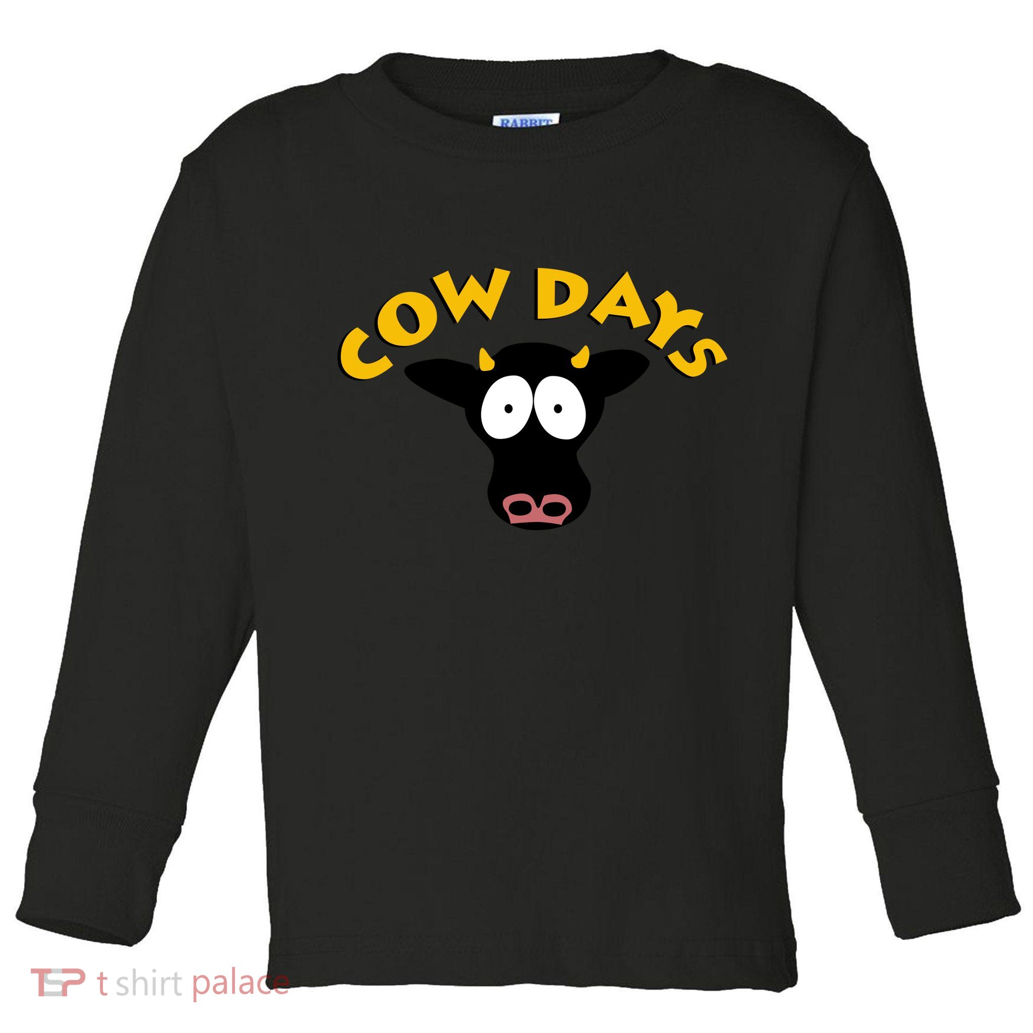 Funny Cow Days Cool Design Toddler Long Sleeve Shirt