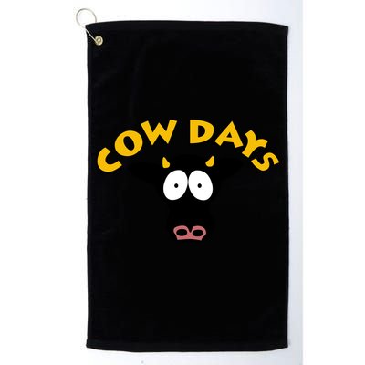 Funny Cow Days Cool Design Golf Towel