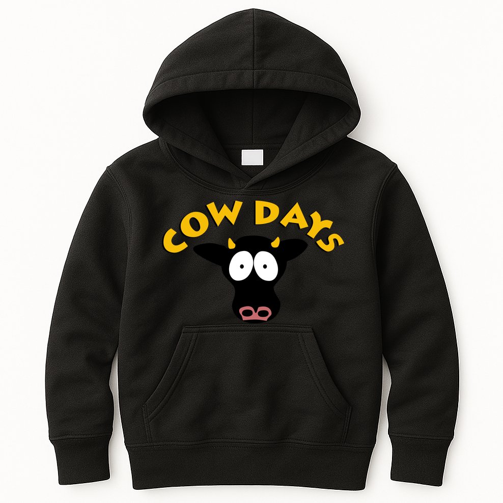 Funny Cow Days Cool Design Kids Hoodie