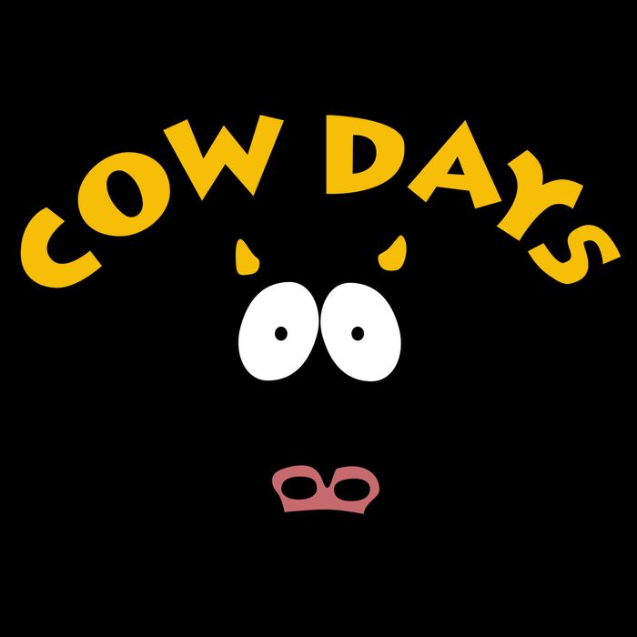 Funny Cow Days Cool Design Zip Tote Bag