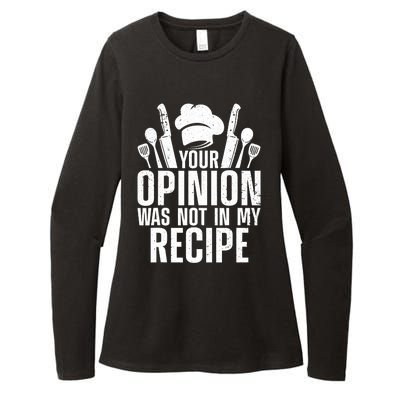 Funny Chef Design Cooking Lover Culinary Cook Womens CVC Long Sleeve Shirt