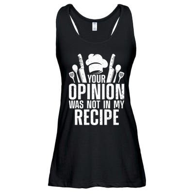 Funny Chef Design Cooking Lover Culinary Cook Ladies Essential Flowy Tank