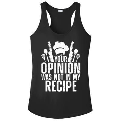 Funny Chef Design Cooking Lover Culinary Cook Ladies PosiCharge Competitor Racerback Tank