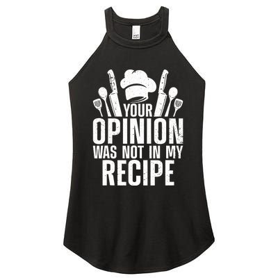 Funny Chef Design Cooking Lover Culinary Cook Women's Perfect Tri Rocker Tank