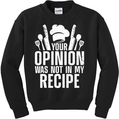 Funny Chef Design Cooking Lover Culinary Cook Kids Sweatshirt