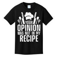 Funny Chef Design Cooking Lover Culinary Cook Kids T-Shirt