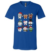 Funny Christmas Dental Th Dentist Hygienist Great Gift V-Neck T-Shirt