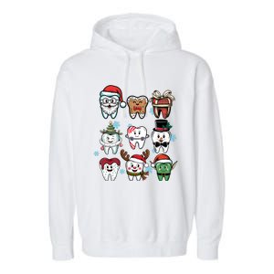 Funny Christmas Dental Th Dentist Hygienist Great Gift Garment-Dyed Fleece Hoodie