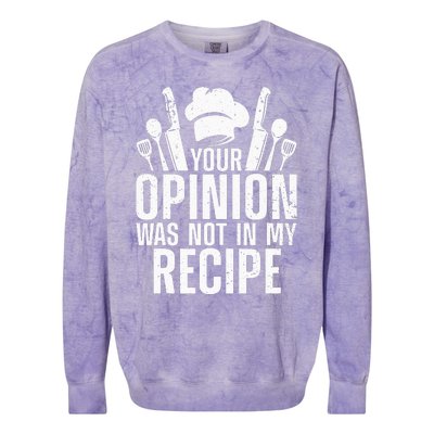 Funny Chef Design For Cooking Lover Culinary Cook Colorblast Crewneck Sweatshirt