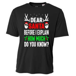 Funny Christmas Dear Santa I Can Explain Cooling Performance Crew T-Shirt