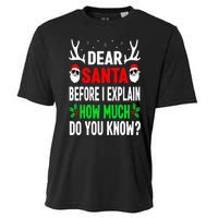 Funny Christmas Dear Santa I Can Explain Cooling Performance Crew T-Shirt