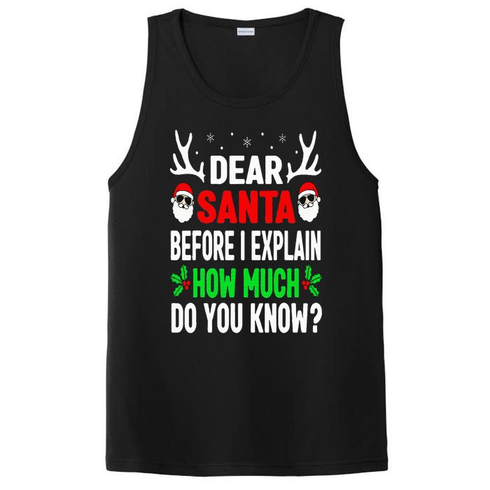 Funny Christmas Dear Santa I Can Explain PosiCharge Competitor Tank